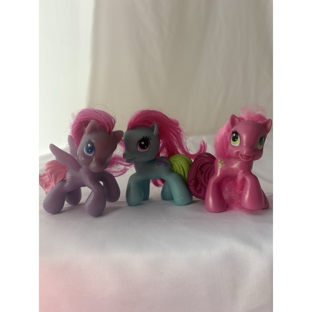 My Little Pony G3.5 Lot McDonalds 2009 Happy Meal Starsong Pinkie Rainbow Dash